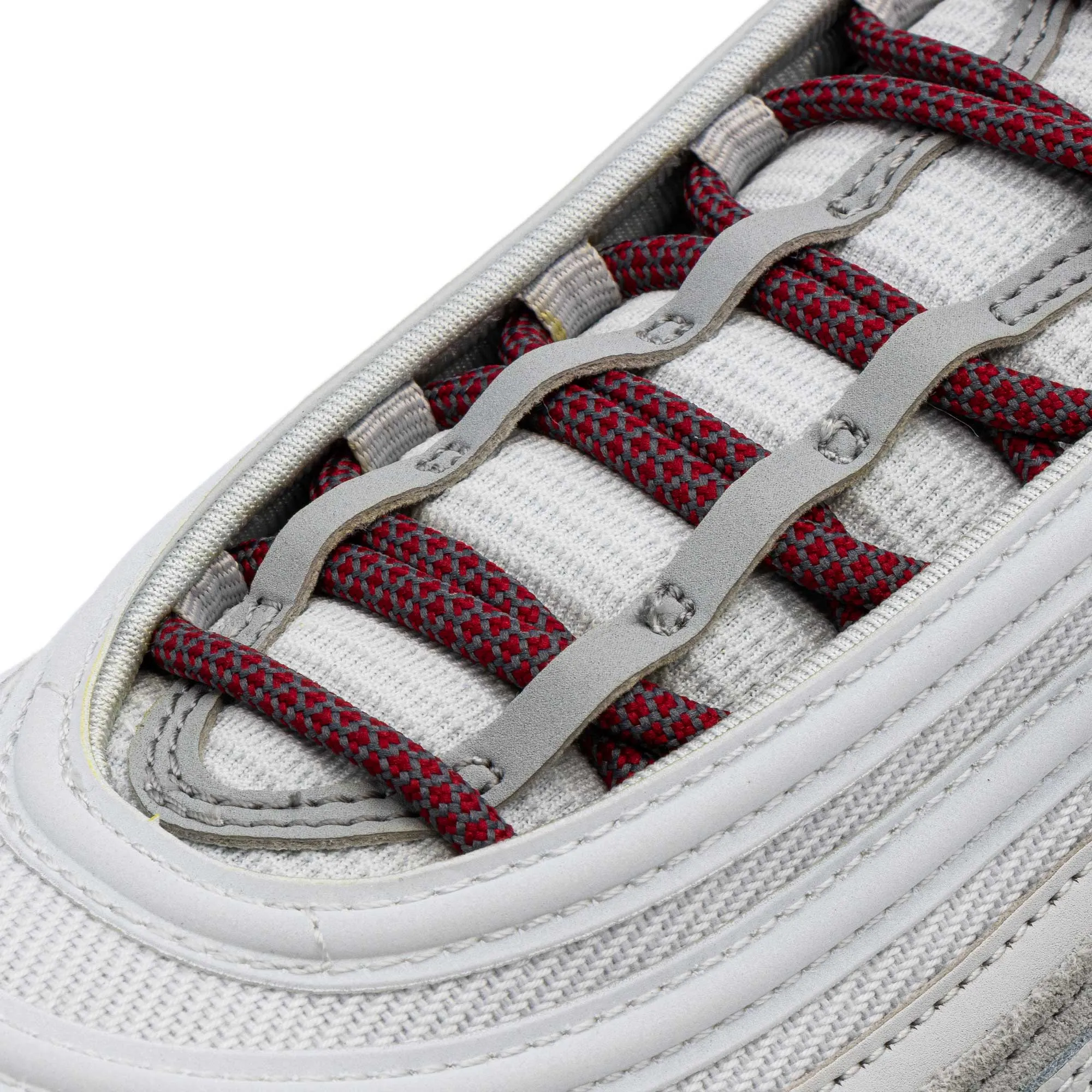 Burgundy/Grey Rope Laces