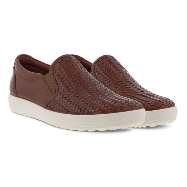 ECCO Women's Soft 7 Slip-On - Cognac