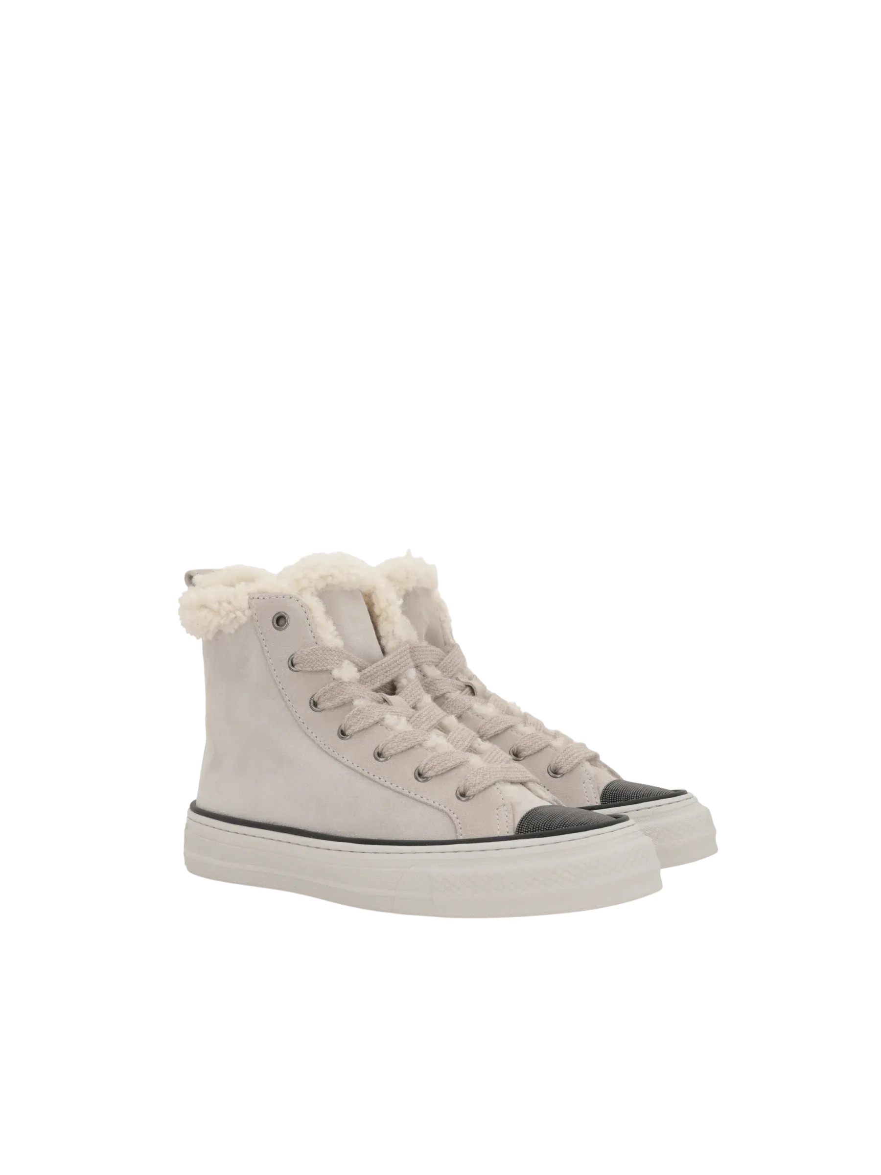 High-Top Suede Sneakers