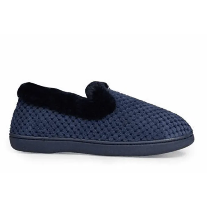 Padders Womens Slipper Misha Navy Popcorn