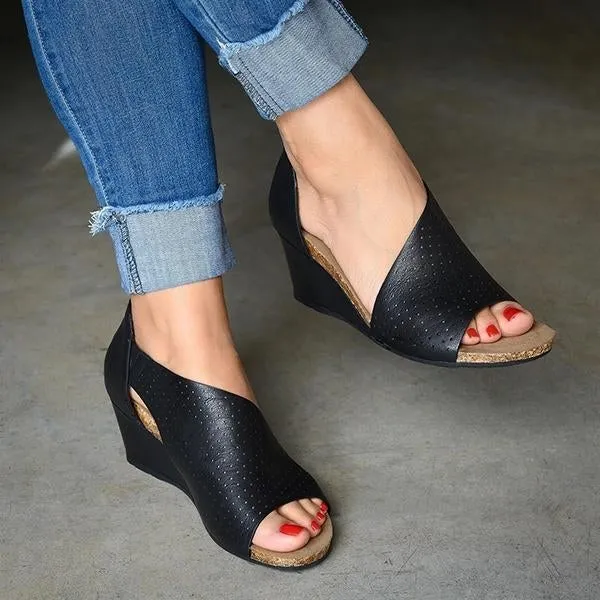 slip on wedge heels